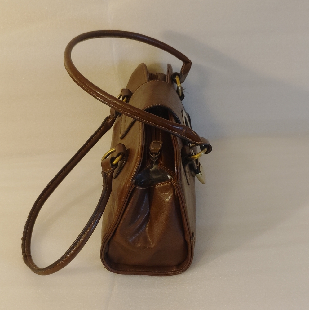 Vintage Handbag with Gold Accents - Picture 4 of 8